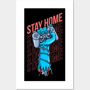 stay home Posters and Art